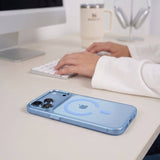 Magsafe Тънък Калъф за iPhone 18 Pro/ iPhone 17 Pro, Tech-Protect MagZero Case, Син (5)
