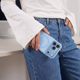 Magsafe Тънък Калъф за iPhone 18 Pro Max/ iPhone 17 Pro Max, Tech-Protect MagZero Case, Син (6)