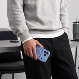 Magsafe Калъф за iPhone 18 Pro Max/ iPhone 17 Pro Max, Tech-Protect BasicMag Matte Case, Син (8)