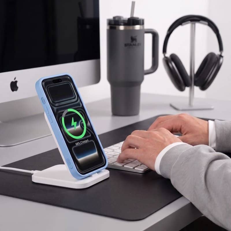 Magsafe Калъф за iPhone 18 Pro Max/ iPhone 17 Pro Max, Tech-Protect BasicMag Matte Case, Син (5)