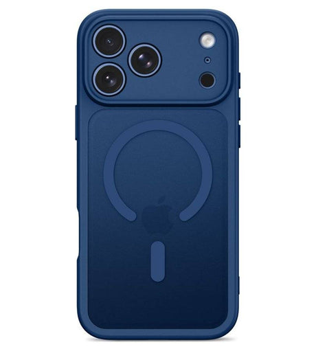 Magsafe Калъф за iPhone 18 Pro Max/ 17 Pro Max, Tech-Protect BasicMag Matte Case, Тъмно Син (4)