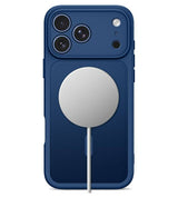 Magsafe Калъф за iPhone 18 Pro Max/ 17 Pro Max, Tech-Protect BasicMag Matte Case, Тъмно Син (3)
