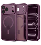 Magsafe Калъф за iPhone 18 Pro/ 17 Pro, Tech-Protect BasicMag Matte Case, Бордо