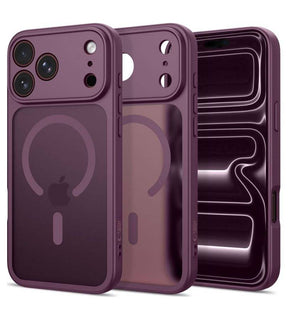 Magsafe Калъф за iPhone 18 Pro/ 17 Pro, Tech-Protect BasicMag Matte Case, Бордо
