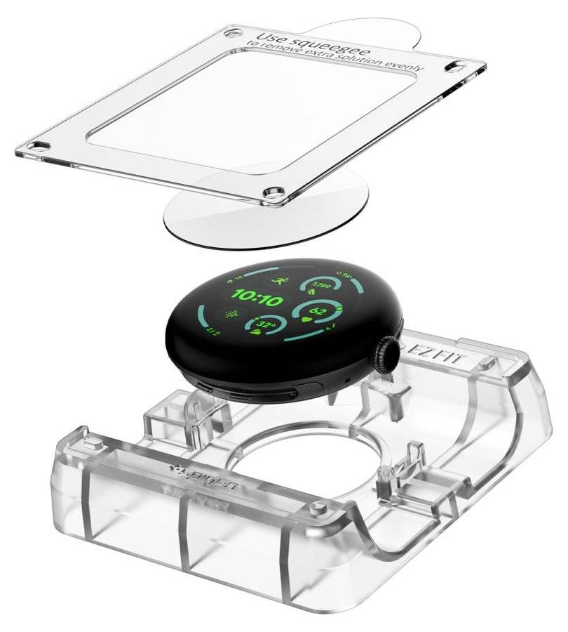 Калъф за Google Pixel Watch 3/ 4/ 5 41mm, Spigen Elite Shield EZ Fit Case 2бр., Прозрачен (2)