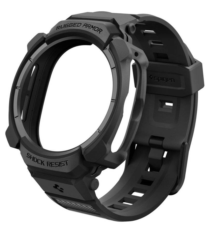 Калъф за Samsung Watch Ultra 2 47mm, Spigen Rugged Armor Pro Case, Черен (5)