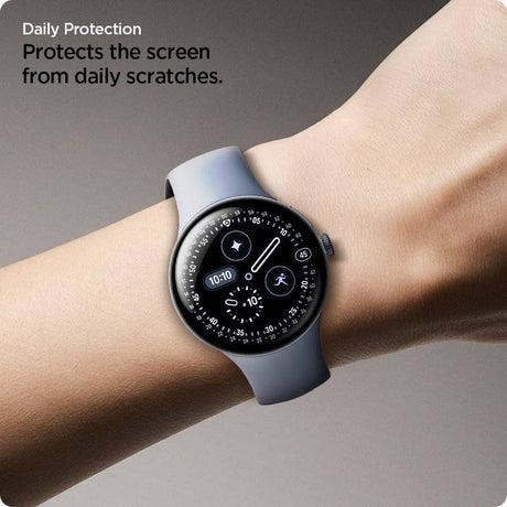 Калъф за Google Pixel Watch 3/ 4/ 5 45mm, Spigen Elite Shield EZ Fit Case 2бр., Прозрачен (2)