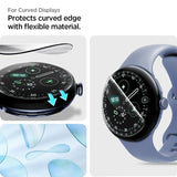 Калъф за Google Pixel Watch 3/ 4/ 5 45mm, Spigen Elite Shield EZ Fit Case 2бр., Прозрачен (9)