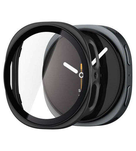 Калъф с Протектор за Samsung Watch 8/ 9 44mm, Spigen Thin Fit 360 Case, Черен