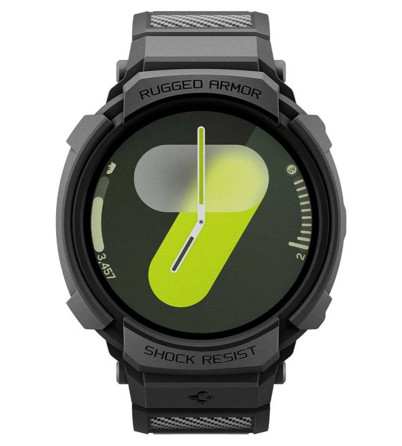 Калъф за Samsung Watch 8/ 9 40mm, Spigen Rugged Armor Pro Case, Черен (5)
