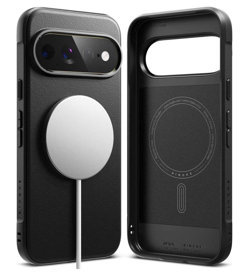 Magsafe Калъф за Google Pixel 11 Pro XL, Ringke Onyx Magnetic Case, Черен (3)