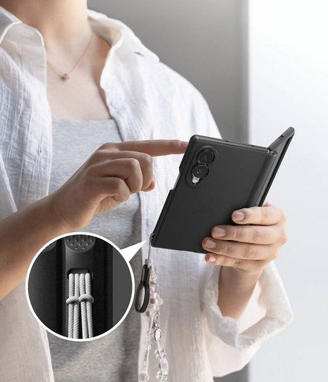Magsafe Калъф за Samsung Z Fold 8, Ringke Onyx Flap Magnetic Case, Черен (8)