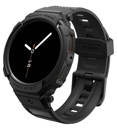 Калъф за Samsung Watch 8/ 9 44mm, Spigen Rugged Armor Pro Case, Черен