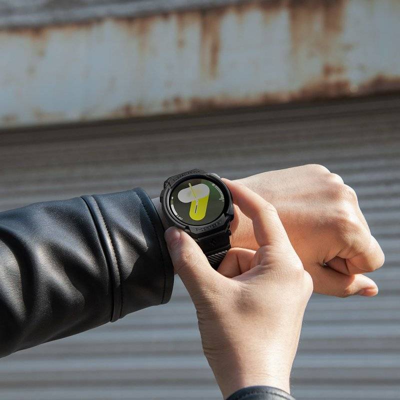 Калъф за Samsung Watch 8/ 9 44mm, Spigen Rugged Armor Pro Case, Черен (5)