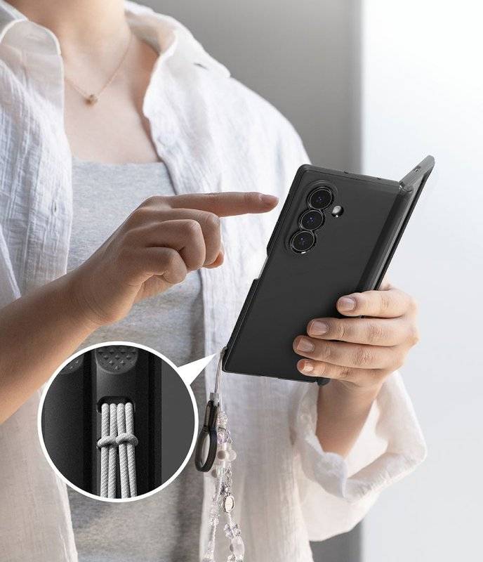 Magsafe Калъф за Samsung Z Fold 8 Ultra, Ringke Onyx Flap Magnetic Case, Черен (8)