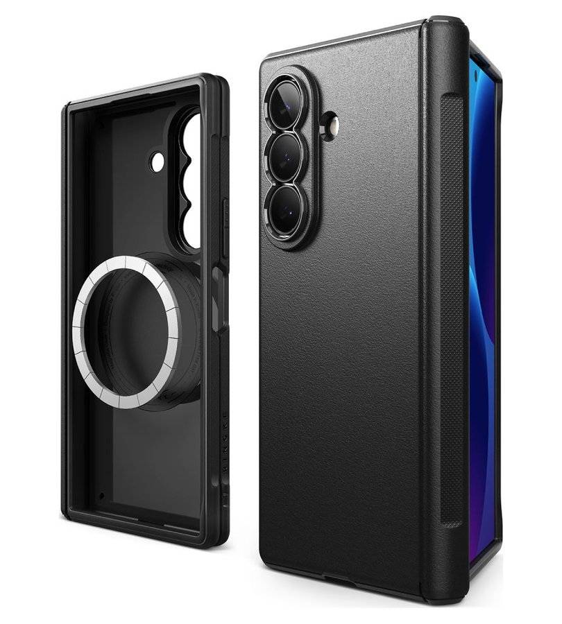 Magsafe Калъф за Samsung Z Fold 8 Ultra, Ringke Onyx Flap Magnetic Case, Черен (3)
