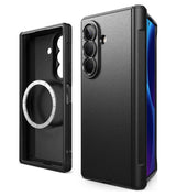 Magsafe Калъф за Samsung Z Fold 8 Ultra, Ringke Onyx Flap Magnetic Case, Черен (3)