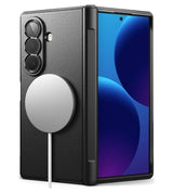 Magsafe Калъф за Samsung Z Fold 8 Ultra, Ringke Onyx Flap Magnetic Case, Черен (2)