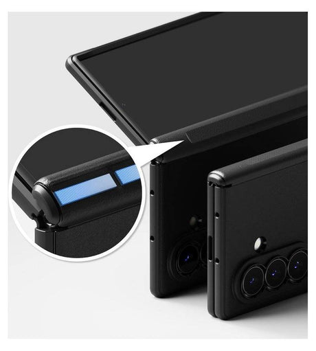 Magsafe Калъф за Samsung Z Fold 8 Ultra, Ringke Onyx Flap Magnetic Case, Черен (5)