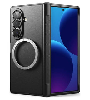 Magsafe Калъф за Samsung Z Fold 8 Ultra, Ringke Onyx Flap Magnetic Case, Черен