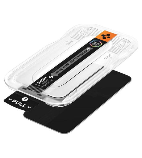 Затъмняващ Протектор за Google Pixel 9/ 9 Pro/ 10 Pro/ 11 Pro, Spigen Privacy Glas.tR EZ Fit Pro 2бр., Черен (3)