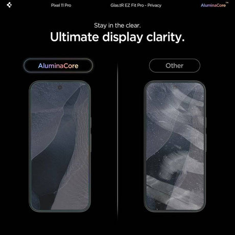 Затъмняващ Протектор за Google Pixel 9/ 9 Pro/ 10 Pro/ 11 Pro, Spigen Privacy Glas.tR EZ Fit Pro 2бр., Черен (8)
