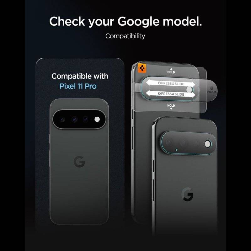 Протектор за Камерата на Google Pixel 11 Pro, Spigen Optik Pro Glass tR EZ Fit 2бр., Прозрачен (8)