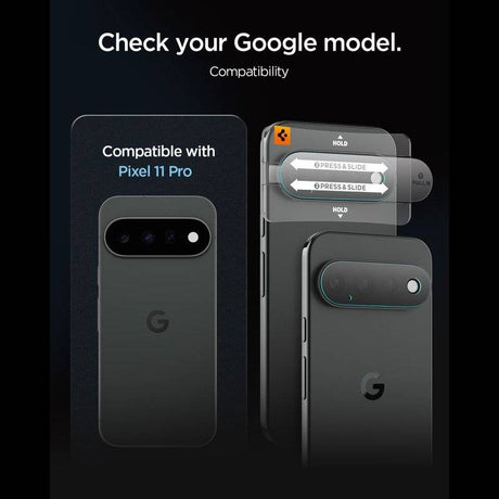 Протектор за Камерата на Google Pixel 11 Pro, Spigen Optik Pro Glass tR EZ Fit 2бр., Прозрачен (8)