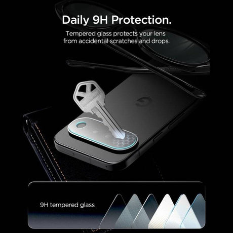 Протектор за Камерата на Google Pixel 10 Pro XL, Spigen EZ Fit Optik Pro Glas.tR 2бр., Прозрачен (9)