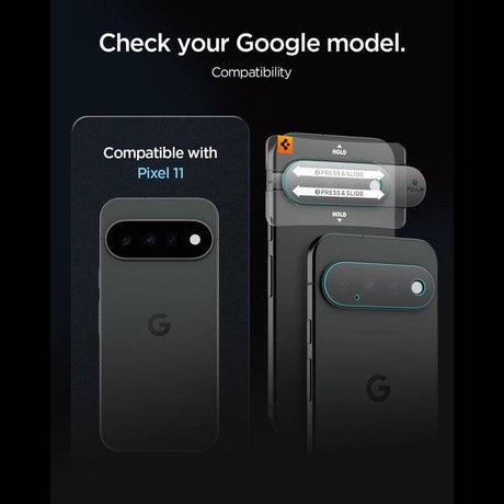 Протектор за Камерата на Google Pixel 10 Pro XL, Spigen EZ Fit Optik Pro Glas.tR 2бр., Прозрачен (8)
