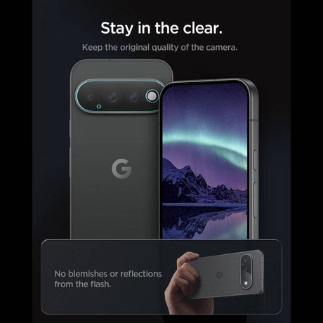 Протектор за Камерата на Google Pixel 10 Pro XL, Spigen EZ Fit Optik Pro Glas.tR 2бр., Прозрачен (2)