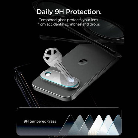 Протектор за Камерата на Google Pixel 10 Pro XL, Spigen EZ Fit Optik Pro Glas.tR 2бр., Прозрачен (9)