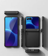 Противоударен Калъф за Samsung Z Flip 8, Ringke Onyx Flap Case, Черен (5)