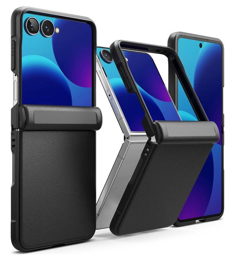Противоударен Калъф за Samsung Z Flip 8, Ringke Onyx Flap Case, Черен (4)