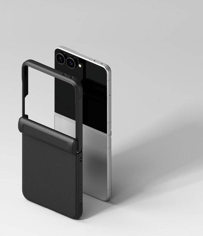 Противоударен Калъф за Samsung Z Flip 8, Ringke Onyx Flap Case, Черен (6)