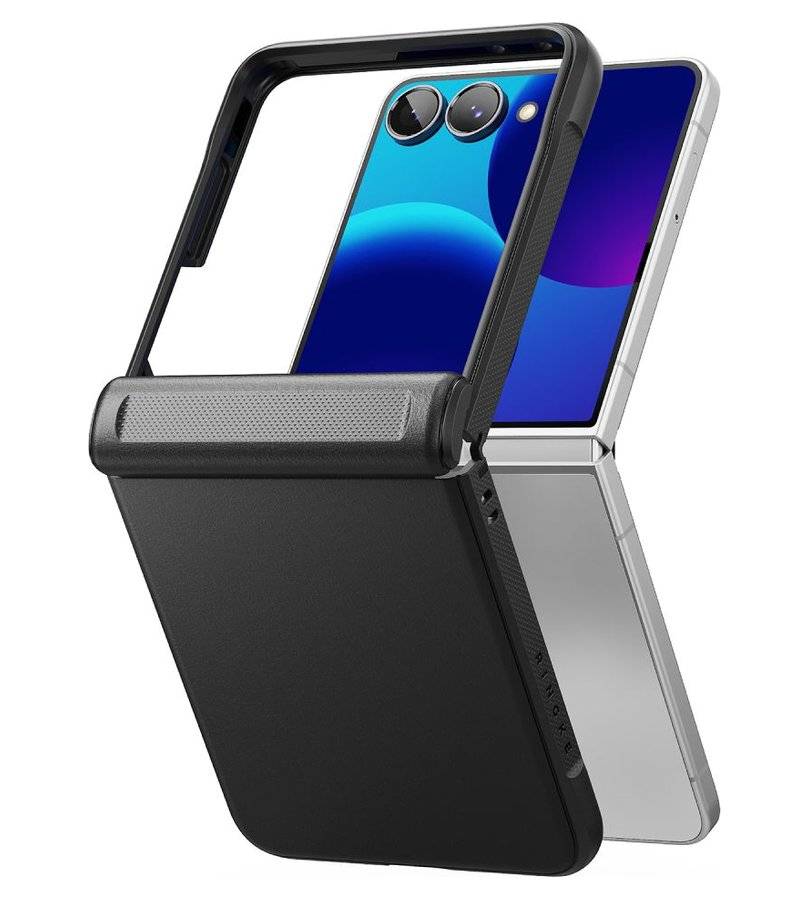 Противоударен Калъф за Samsung Z Flip 8, Ringke Onyx Flap Case, Черен (2)