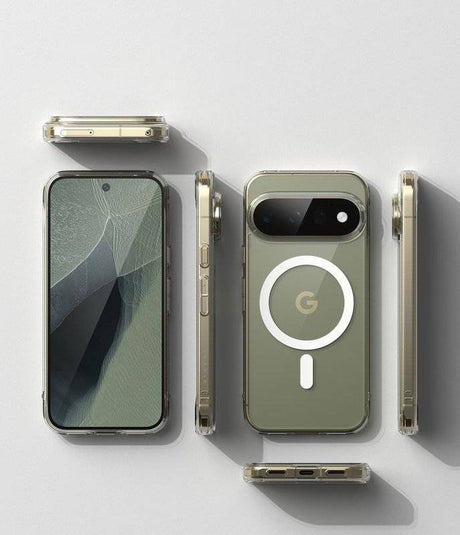 Magsafe Калъф за Google Pixel 11 Pro, Ringke Fusion Clear Magnetic Case, Прозрачен (5)