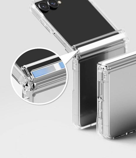 Противоударен Калъф за Samsung Z Flip 8, Ringke Fusion Flap Clear Case, Прозрачен (5)