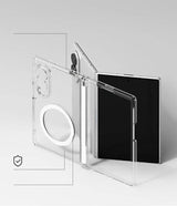Magsafe Kалъф за Samsung Z Fold 8, Ringke Fusion Flap Clear Magnetic Case, Прозрачен (6)