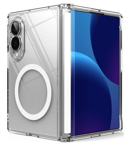 Magsafe Kалъф за Samsung Z Fold 8, Ringke Fusion Flap Clear Magnetic Case, Прозрачен (2)