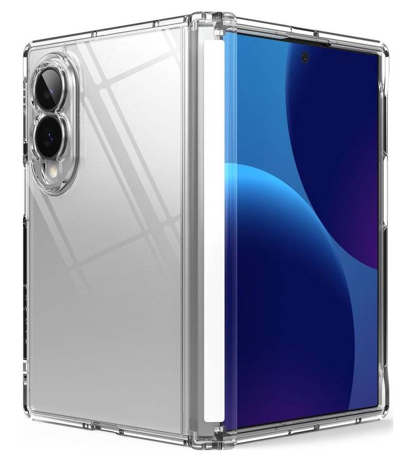Противоударен Калъф за Samsung Z Fold 8, Ringke Fusion Flap Clear Case, Прозрачен (2)