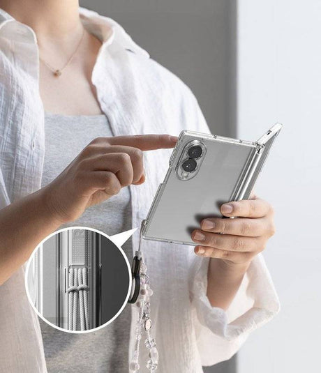 Противоударен Калъф за Samsung Z Fold 8, Ringke Fusion Flap Clear Case, Прозрачен (9)