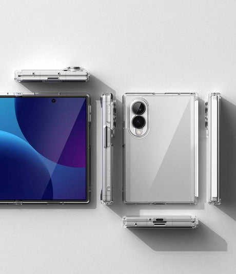 Противоударен Калъф за Samsung Z Fold 8, Ringke Fusion Flap Clear Case, Прозрачен (5)