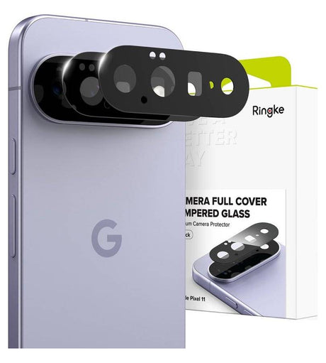 Протектор за Камерата на Google Pixel 11, Ringke Full Camera Glass 2бр., Черен