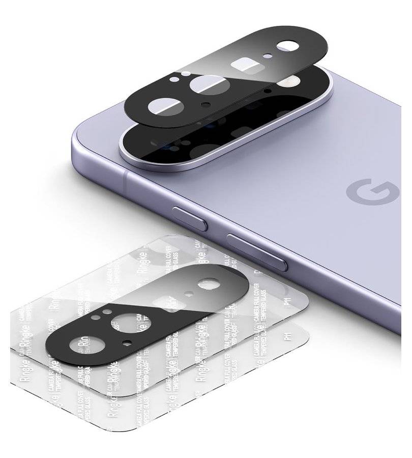 Протектор за Камерата на Google Pixel 11, Ringke Full Camera Glass 2бр., Черен (3)
