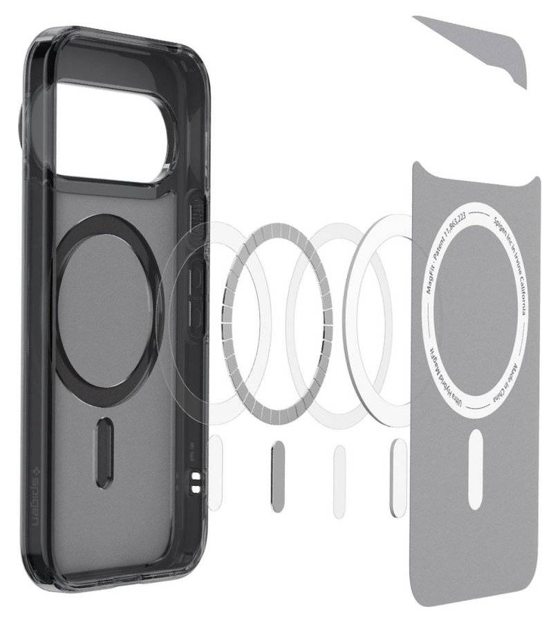 Magsafe калъф за Google Pixel 11 Pro, Spigen Ultra Hybrid Frost Mag Fit Case, Черен (5)