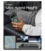 Magsafe калъф за Google Pixel 11 Pro, Spigen Ultra Hybrid Frost Mag Fit Case, Черен (7)