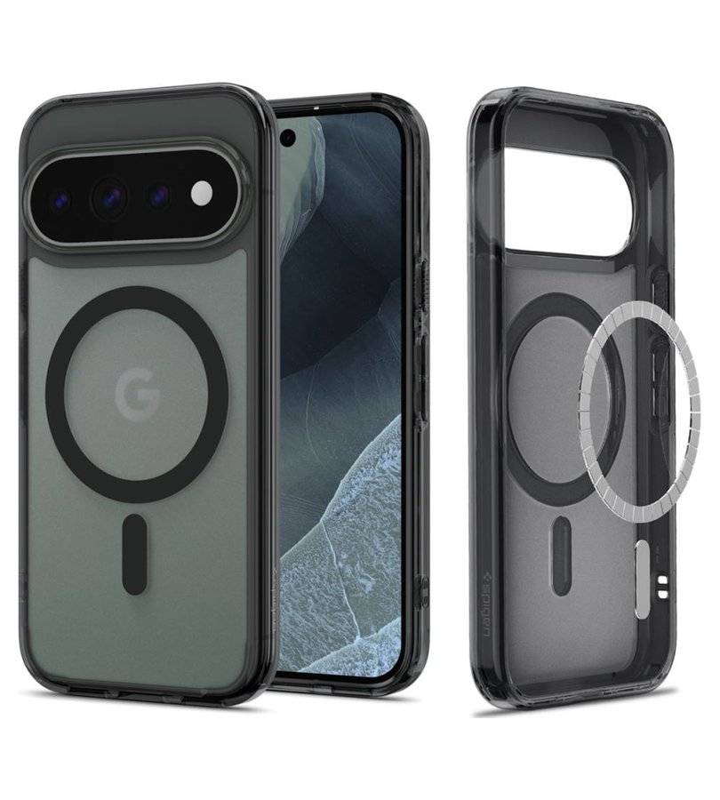 Magsafe калъф за Google Pixel 11 Pro, Spigen Ultra Hybrid Frost Mag Fit Case, Черен (2)