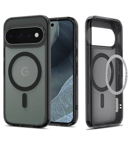 Magsafe калъф за Google Pixel 11 Pro, Spigen Ultra Hybrid Frost Mag Fit Case, Черен (2)