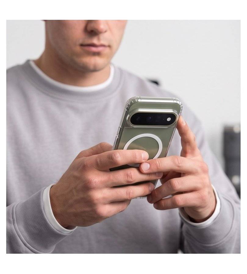 Magsafe Калъф за Google Pixel 9/ 9 Pro/ 10/ 10 Pro/ 11/ 11 Pro, Tech-Protect Hybrid FlexAir Clear Mag Case, Прозрачен (6)